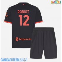 Camisa de time de futebol AC Milan Adrien Rabiot #12 Replicas 3º Equipamento Infantil 2026-27 Manga Curta (+ Calças curtas)